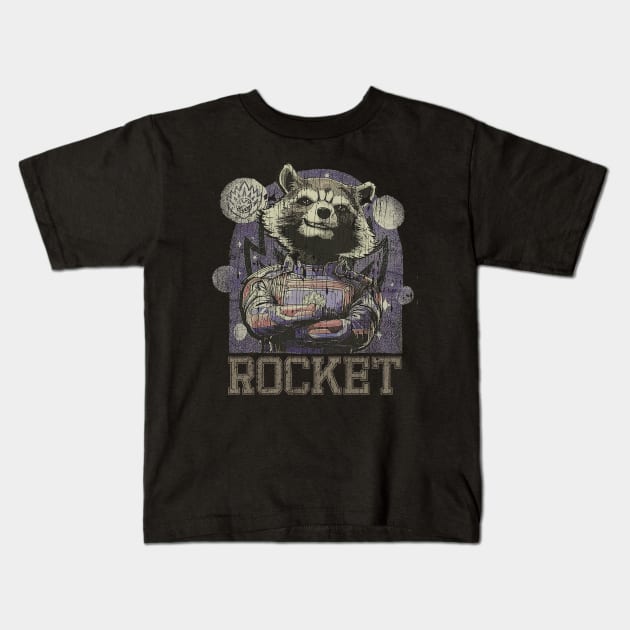 Rocket Vintage Aesthetic Kids T-Shirt by Helm Store